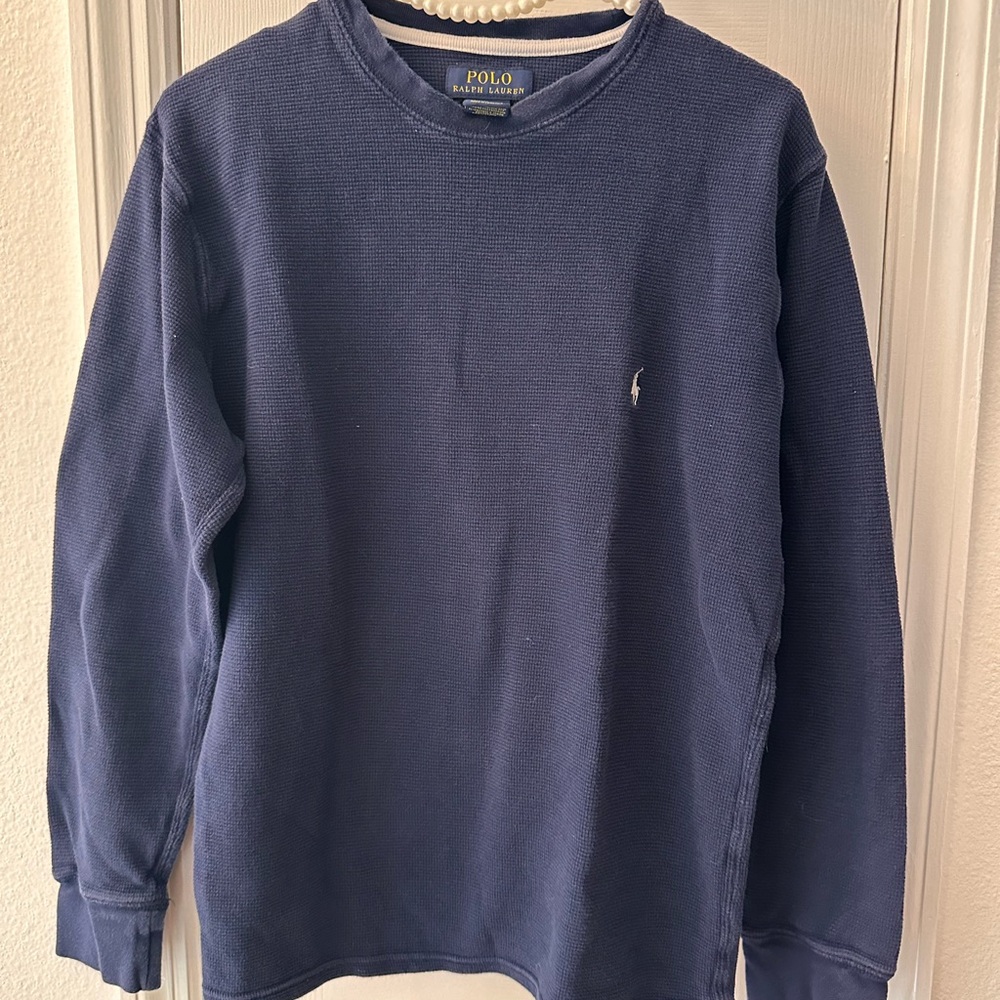 Polo by Ralph Lauren Men's Navy Long Sleeve Tee